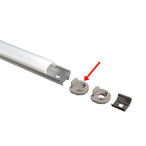 Alupro Original LED profiel eindkap dicht
