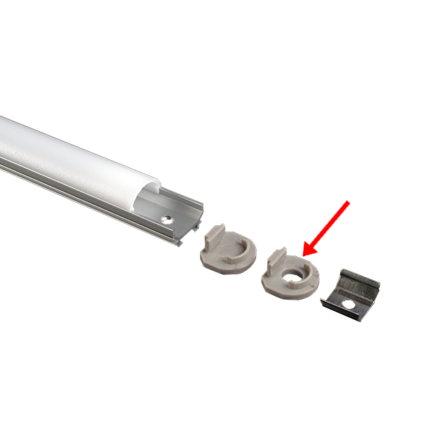Alupro Original LED profiel eindkap open