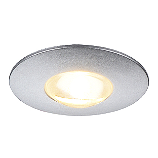 SLV 112242 Dekled 1W 350mA 3000K warmwit inbouwarmatuur zonder LEDdriver snoer 1,5m zilver