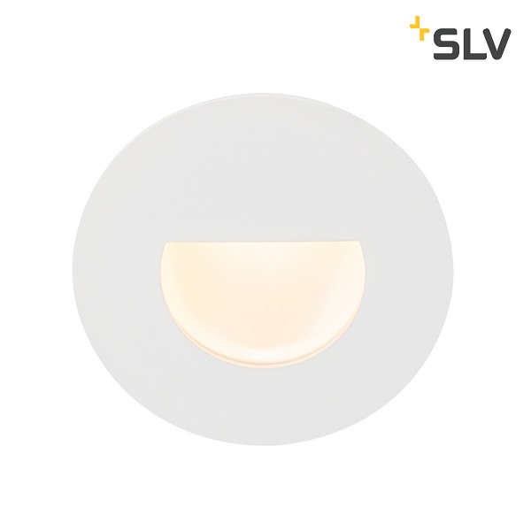 SLV 1002922 Woro LED 1,1W 2700K 827 350mA wand inbouwarmatuur zonder LEDdriver snoer 0,35m wit