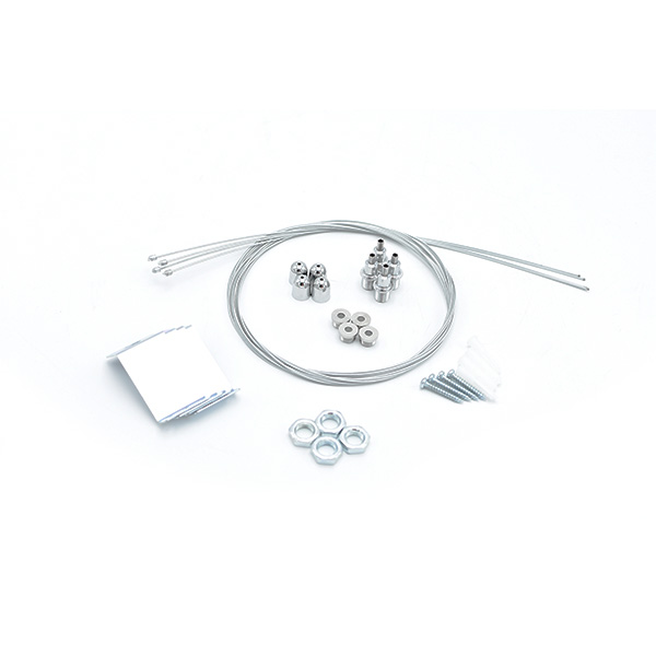 Interlight IL-PKITMN60 pendelkit voor ophangen van LED paneel 595x595mm pendellengte 1500mm set 4 stuks
