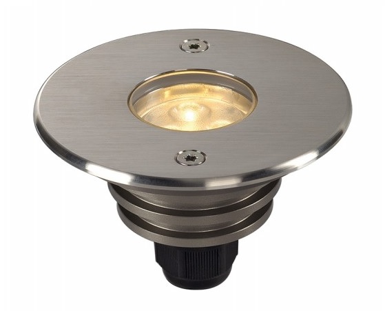 SLV 233500 Dasar LED LV rond 6W grond inbouwarmatuur incl LED module IP67 edelstaal