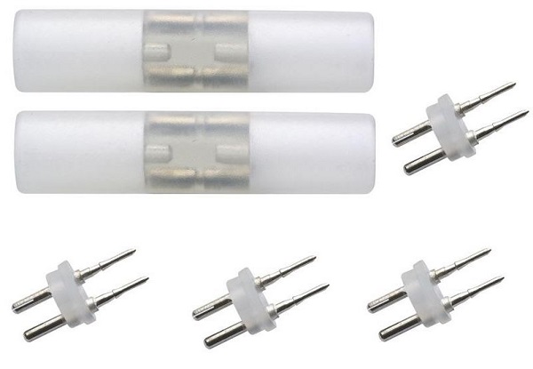 Tronix 485-050 connector voor lichtslang standaard gloeilamp en LED 13mm met lijm IP44 2 stuks