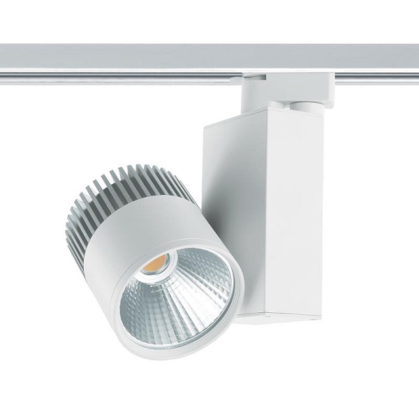 Tronix Track 3f railspot 30W Sharp LED module kleur 830 LED 24° zilvergrijs