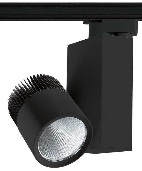Tronix Track 3f railspot 40W Sharp LED module kleur 830 LED 38° zwart