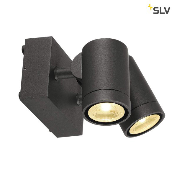 SLV 233255 Helia Wall 2x8W LED 3000K IP55 antraciet