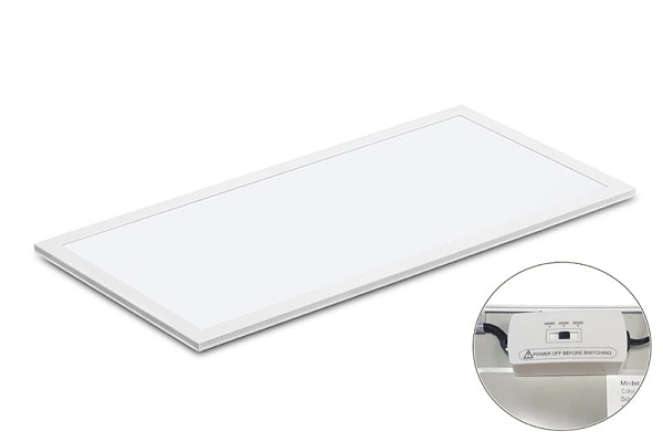 Tronix 174-237 LED inlegpaneel 1195,5x595,5mm 48W 3-CCT 830, 840, 860 3000K, 4000K en 6000K met wit frame