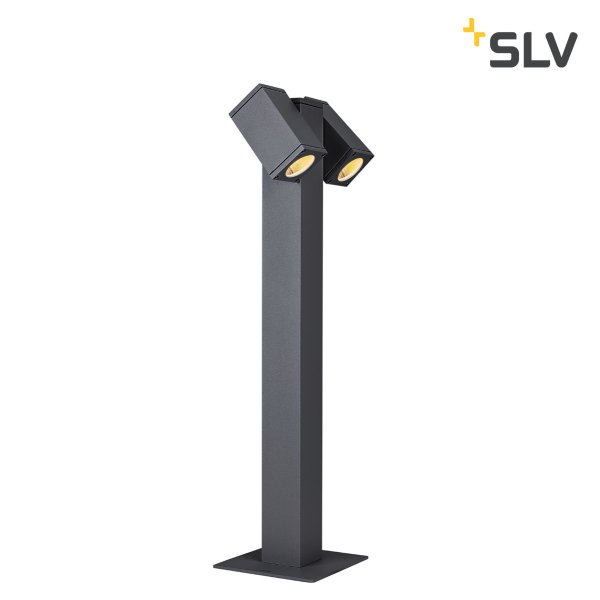 SLV 1002871 Theo Pathlight Double GU10 max.2x7W IP44 antraciet