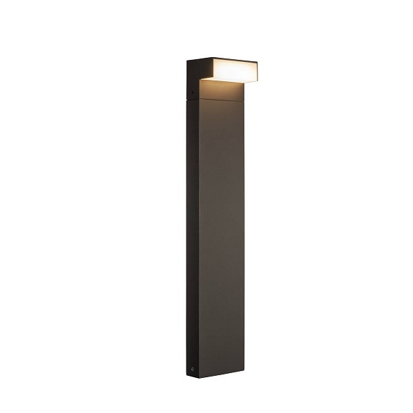 SLV 1003538 L-Line Out 80 Pole LED bolderarmatuur 7W 3000K+4000K kleur 830+840 instelbaar bij installatie met schakelaar antraciet