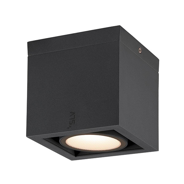 SLV 1006316 Eskina Frame LED plafond opbouwarmatuur 15W 3000K+4000K kleur 830+840 instelbaar bij installatie niet dimbaar 95° antraciet IP65