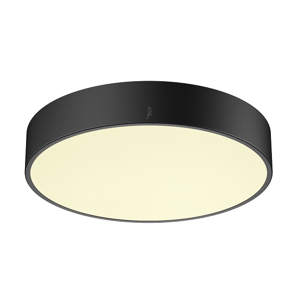 SLV 1007296 Medo Pro 40 LED plafond opbouwarmatuur 19W 930 940 3000K 4000K dimbaar prismatische cover zwart