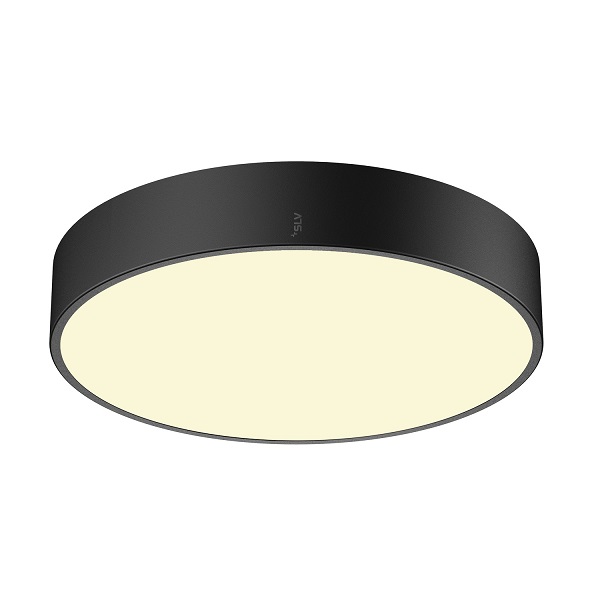 SLV 1007298 Medo Pro 40 LED plafond opbouwarmatuur 19W 930 940 3000K 4000K dimbaar opalen cover zwart