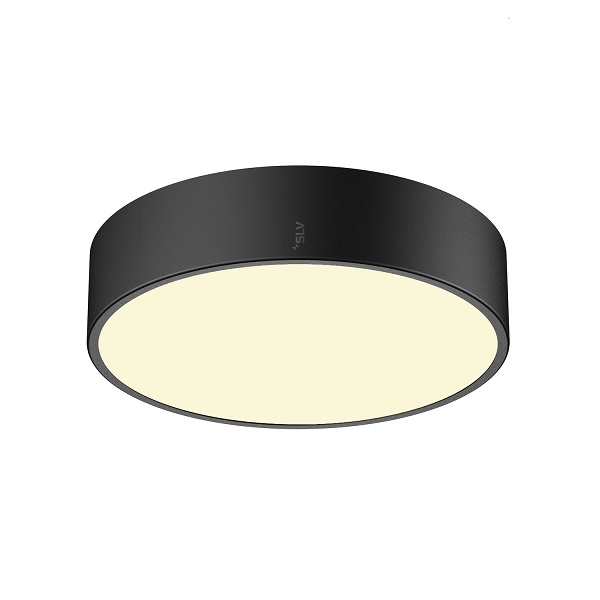 SLV 1007316 Medo 30 LED plafond opbouwarmatuur 12W 927 930 940 2700K 3000K 4000K dimbaar zwart