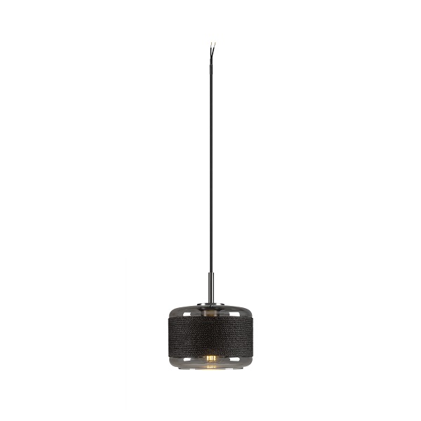 SLV 1007596 Pantilo Rope 19 pendelarmatuur met open kabeleinde 15W E27 antraciet/zilver