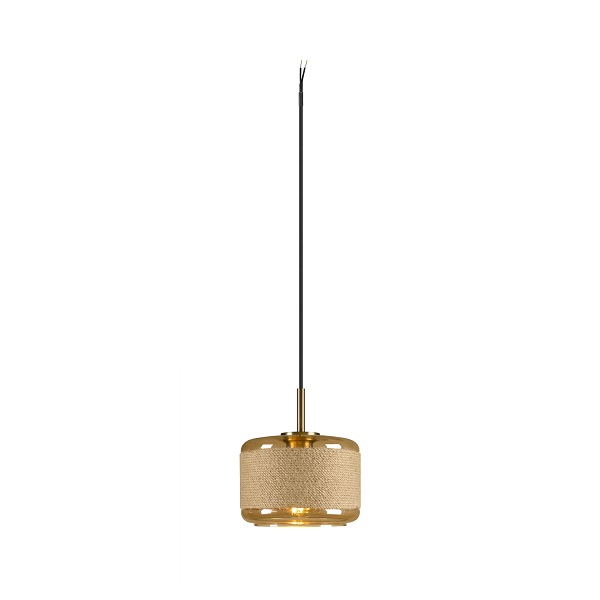 SLV 1007597 Pantilo Rope 19 pendelarmatuur met open kabeleinde 15W E27 amber/goud