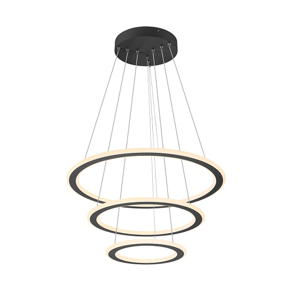 SLV One Flat Triple LED pendelarmatuur 58W Dali 2 dimbaar leverbaar in diverse uitvoeringen