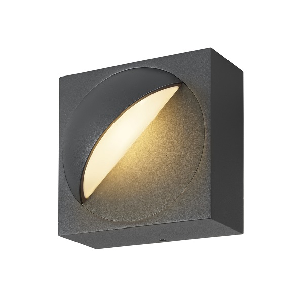 SLV 1007667 Lid I LED wand opbouwarmatuur 15W 827 830 2700K 3000K dimbaar IP65 antraciet