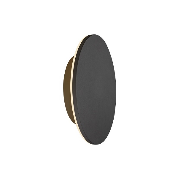 SLV 1007913 D-Ring M WL LED wand opbouwarmatuur 15W 927+930 2700K+3000K zwart dimbaar