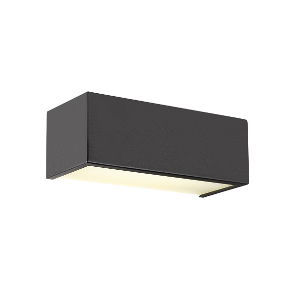 SLV 1008071 Chrombo WL LED wand opbouwarmatuur 8W 930 3000K zwart 120° dimbaar