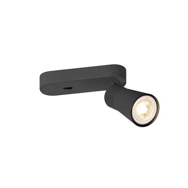 SLV  Puri 2.0 Cone CW Single schakelaar LED wand- en plafondopbouwarmatuur 1xGU10 51mm 6W leverbaar in diverse uitvoeringen