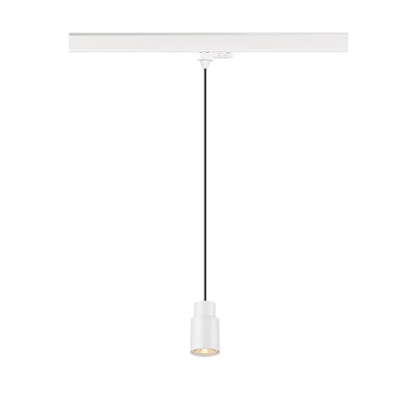 SLV 1008277 Puri 2.0 Tube PD LED pendelarmatuur voor 3 fase rail 1xGU10 51mm 6W wit