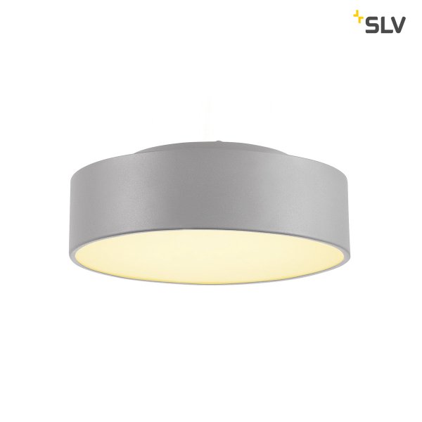 SLV 135024 Medo 30 LED plafondarmatuur 16W 3000K kleur 830 dimbaar grijs 
met ophangset als pendelarmatuur toe te passen, zie accessoires