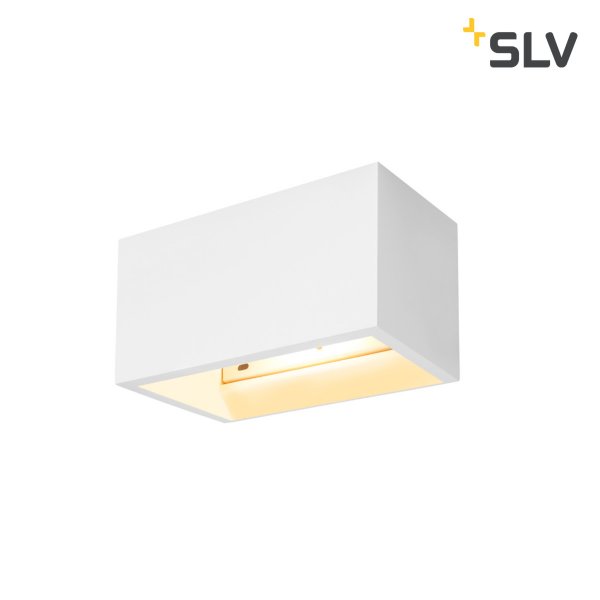 SLV 1002238 Plastra WL wand opbouwarmatuur LED R7s 118mm 20W gips overschilderbaar wit