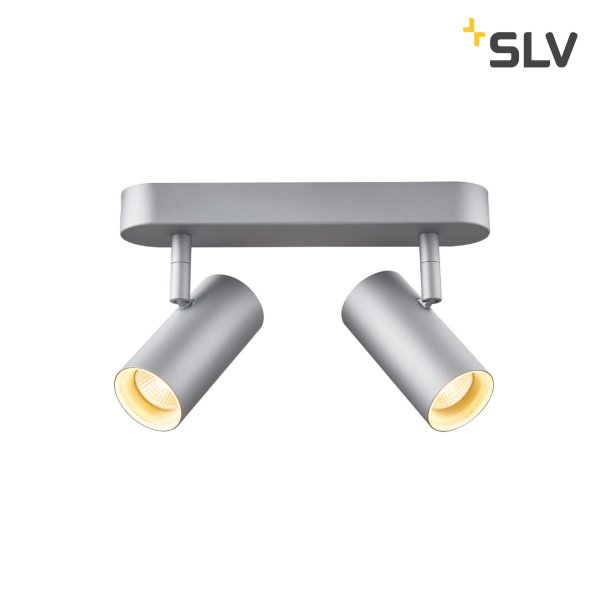 SLV 1002975 Noblo CW Double 16W LED 2700K triac dimbaar grijs
