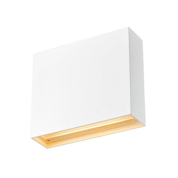 SLV 1003468 Quad Frame 19 LED wand opbouwarmatuur 11W 2700K+3000K kleur 927+930 instelbaar bij installatie niet dimbaar wit