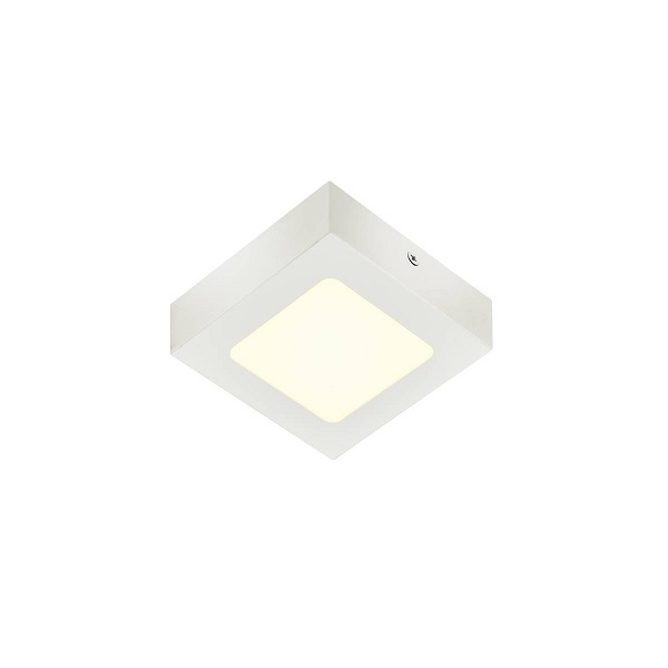 SLV 1004703 Senser 12 vierkant LED wand- en plafond opbouwarmatuur 8W 4000K kleur 940 dimbaar wit