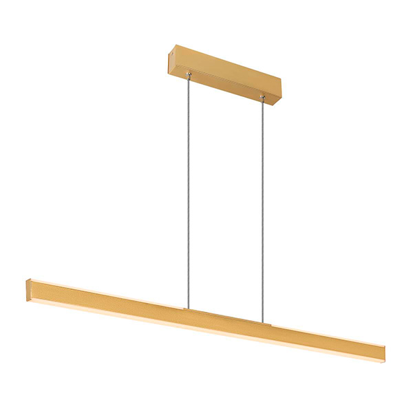 SLV 1006187 One Linear 100 Up/Down LED pendelarmatuur 24W 2700K+3000K kleur 927+930 instelbaar bij installatie dimbaar messing