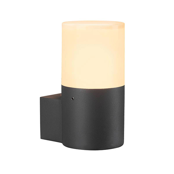 SLV 1006178 Grafiet rond wand opbouwarmatuur E27 11W antraciet IP44