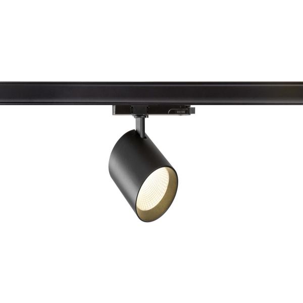 SLV 1008845 Trackspot V LED armatuur voor 3 fase rail 18W 930 3000K zwart 36° niet dimbaar