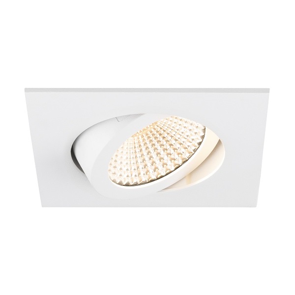 SLV 1007395 New Tria 68 DL LED inbouwspot vierkant kantelbaar 8,3W 927 2700K 60° dimbaar wit