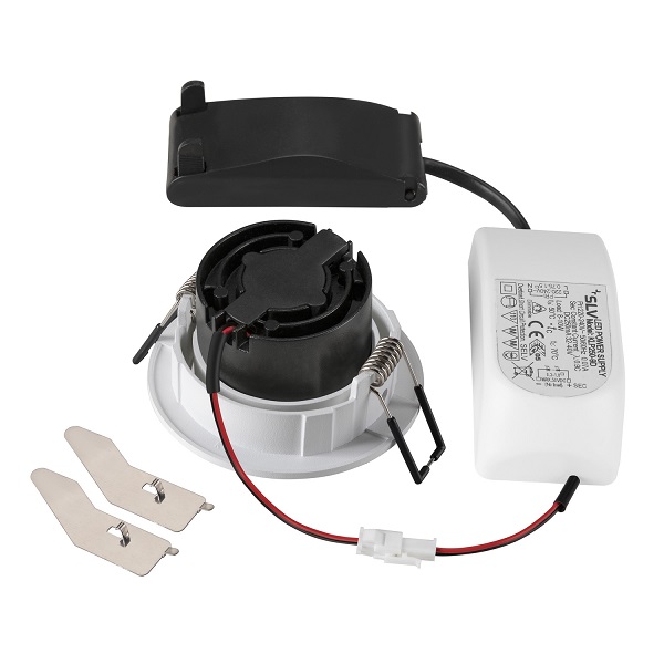 SLV 1007423 New Tria 68 DL LED inbouwspot rond kantelbaar 11W 930-918 3000K-1800K 38° dimbaar wit