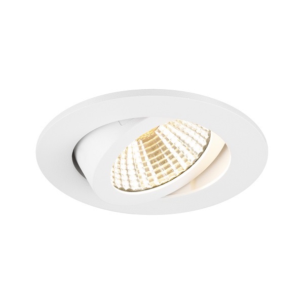 SLV 1007433 New Tria Universal 68 DL LED inbouwspot rond kantelbaar 8,6W 925 930 940 2500K 3000K 4000K 38° dimbaar wit