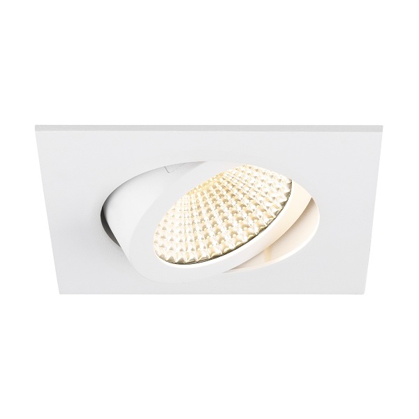 SLV 1007439 New Tria Universal 68 DL LED inbouwspot vierkant kantelbaar 8,6W 925 930 940 2500K 3000K 4000K 60° dimbaar wit