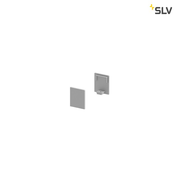 SLV 1000481 Grazia 10 eindkapjes opbouwprofiel vlak hoog alu /2