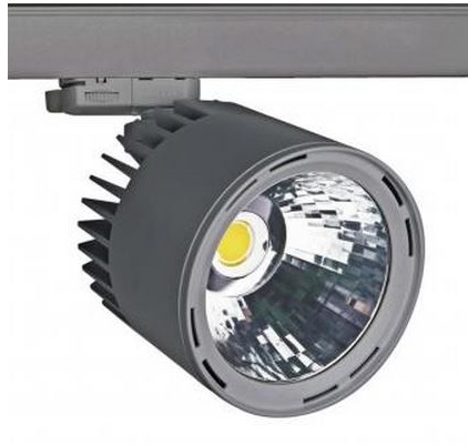 Lival Galleria AC Cylinder LED 3fase railspot 39W 3000K 35° WFL grijs



