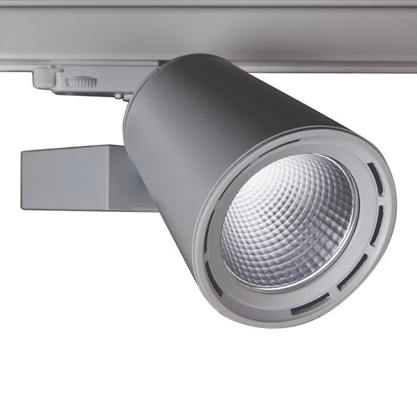 Lival Aspect 3f LED railspot lichtkleur 930 3000K 3250lm 24° FL grijs
