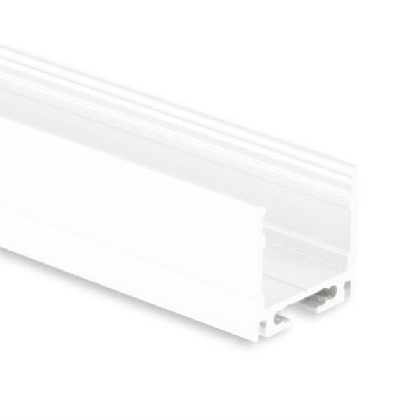 Galaxy 8101021 PN8 LED profiel 2m wit RAL9010 opbouw voor LED strips max. 16mm
