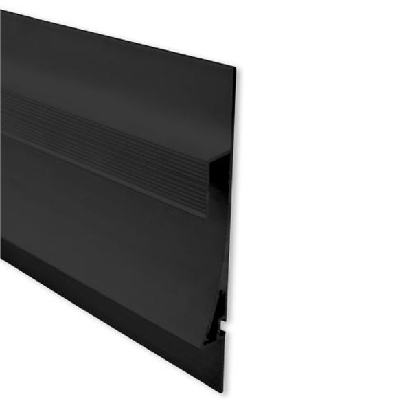 Galaxy 8102055 TBP12 LED gipsbouwprofiel 2m zwart RAL9005 voor LED strips max. 11mm