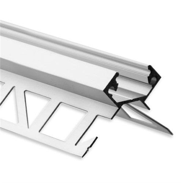 Galaxy 8102136 FP5 LED tegelprofiel 3m aluminium buitenhoek voor LED strips max. 12mm