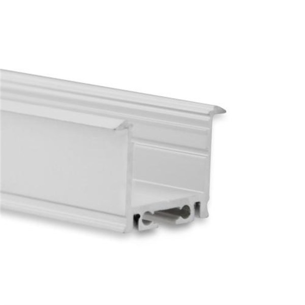 Galaxy 8102211 PN21n LED inbouwprofiel 2m aluminium hoog met vleugels voor LED strips max. 20mm