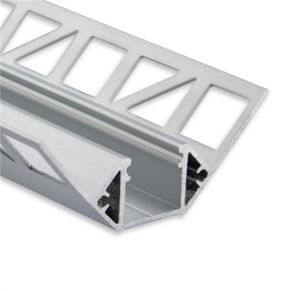 Galaxy 8102230 FP8n LED tegelprofiel 2m aluminium binnenhoek voor LED strips max. 14mm