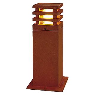 SLV 229420 Rusty Square 40 E27 20W spaarlamp bolder armatuur IP55 elk armatuur is uniek geroest ijzer