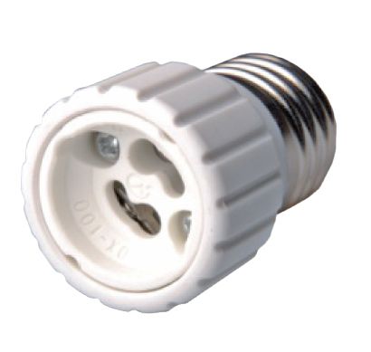 I-Light verloopstuk E27 lampvoet naar GU10 lamp maximaal 100W