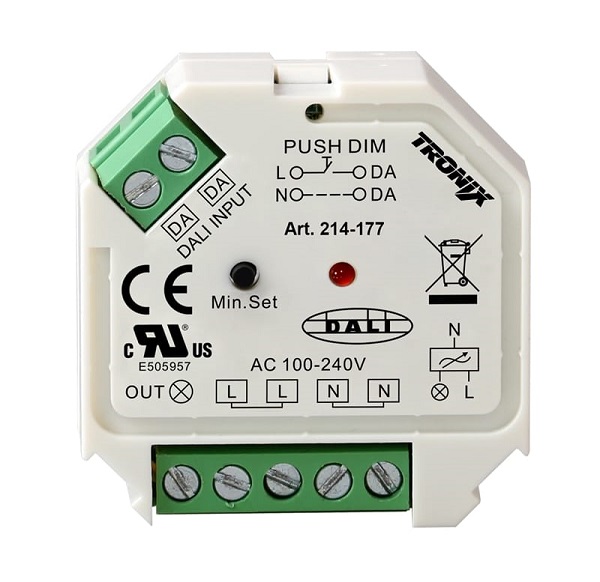 Tronix 214-177 Dali dimmer 200W inbouwmodel
