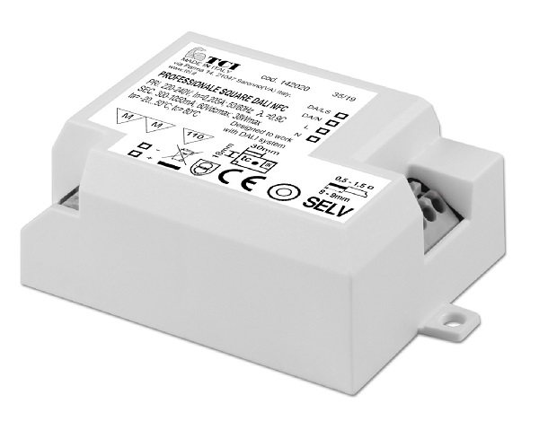 TCI 142020 Professionale Square Dali NFC 38 LED driver 300-1050mA 3-38W inbouwmodel