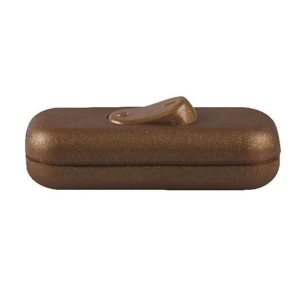 Arditi 018459 snoerschakelaar 2 polig 250V 2A maximaal goud

